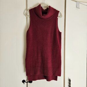 Romeo & Juliet Tunic Sweater Cowl Neck Sleeveless Size M